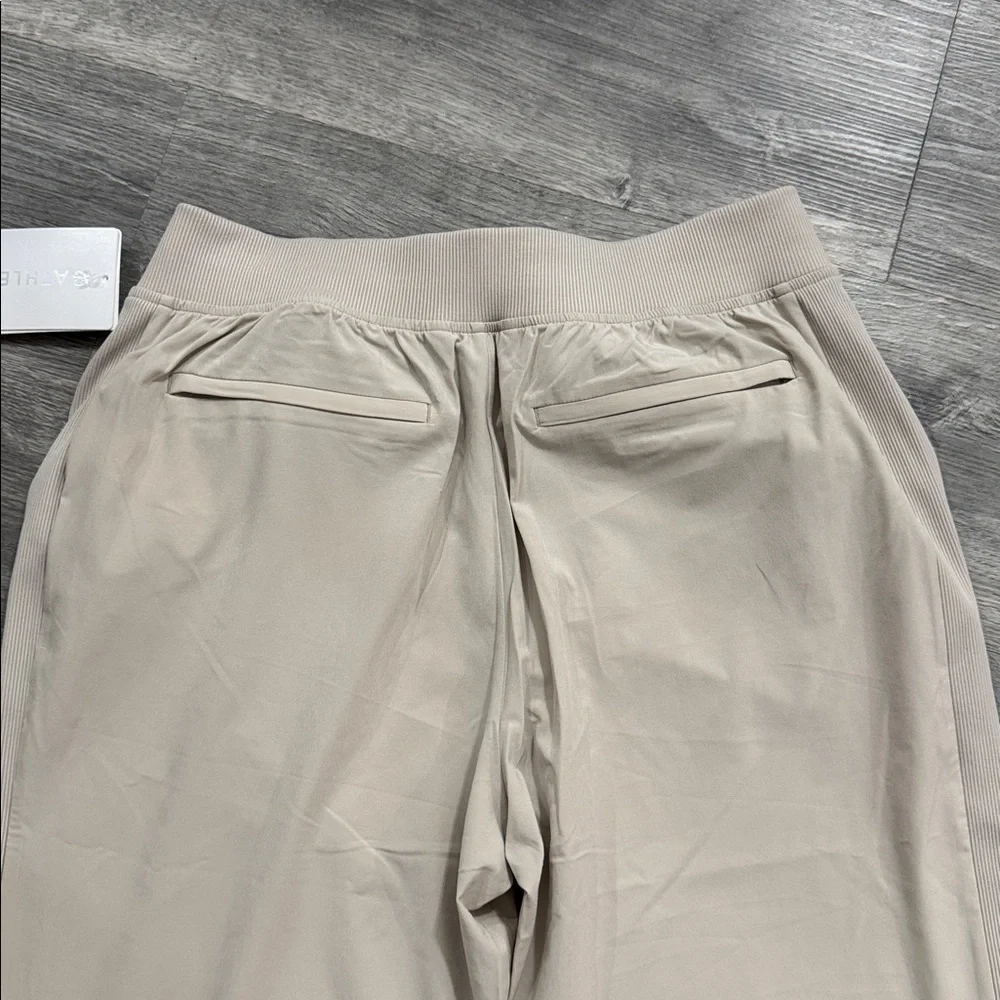 NWT Athleta Brooklyn Ankle Pant Light Tan / Ecru Size 10 - Picture 7 of 16